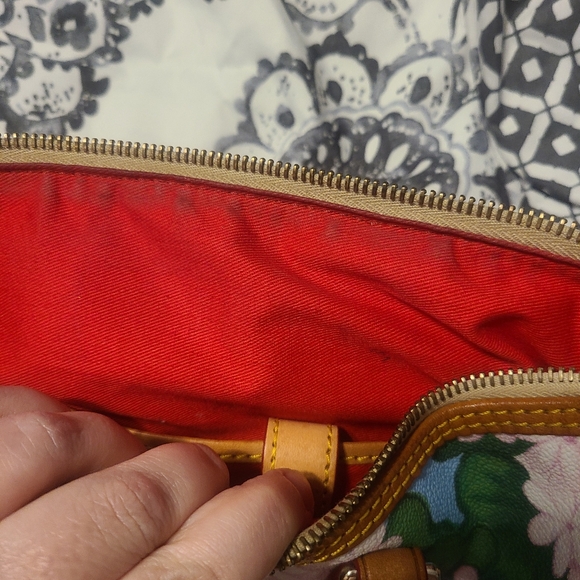 Dooney and Bourke Hydrangea Satchel with Coin Purse - Picture 7 of 9